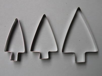 n637 Christmas Tree Set of 3
