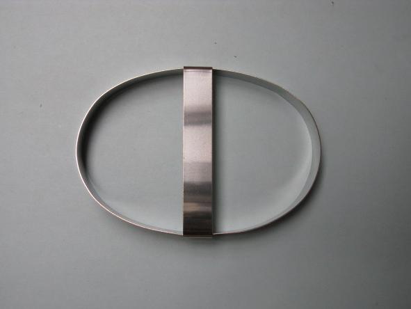 ppo807 Plain Plaque Oval 75mm