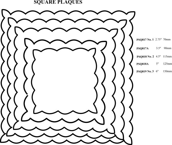psq819 Plaque Square 150mm